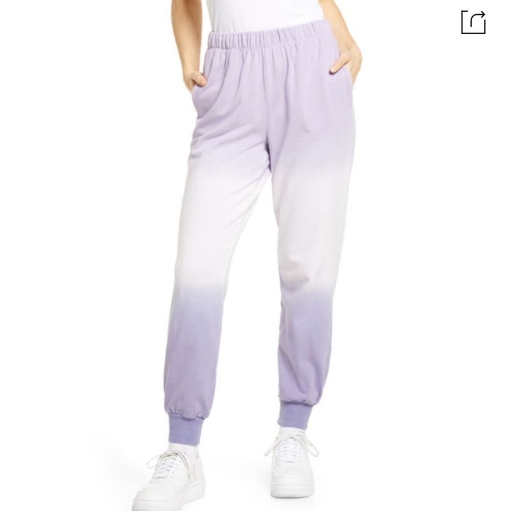 Bp dip dye ombre joggers purple L